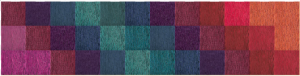 FLOR customizable carpet square runner in "Made You Look"