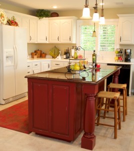 Contrasting Kitchen Island