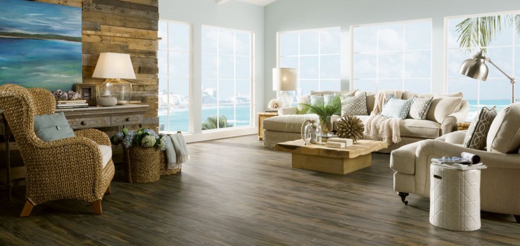 Armstrong Laminate Flooring looks like weathered wood. Coastal Living Patina Reserve Premium Collection